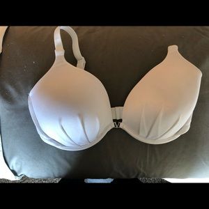 White bra-sized bikini top